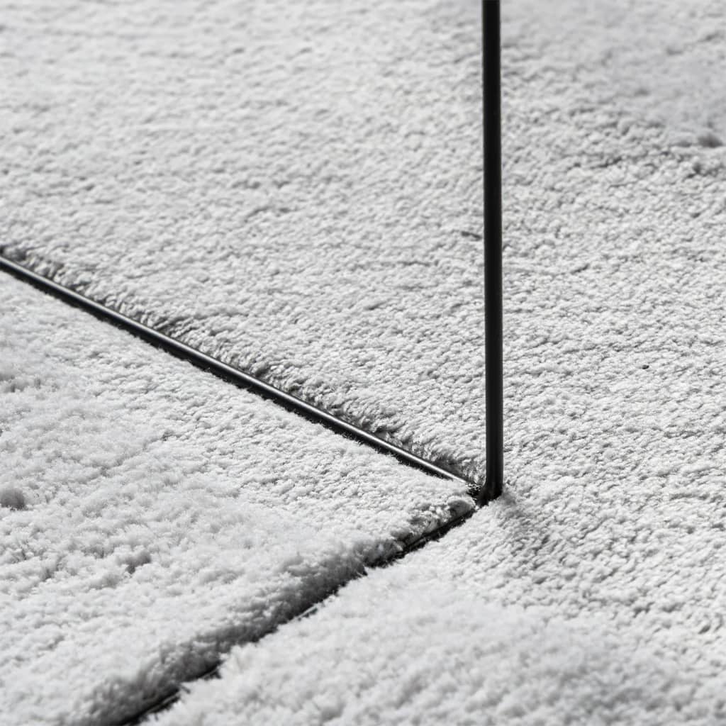 Teppich HUARTE Kurzflor Weich und Waschbar Grau 200x280 cm