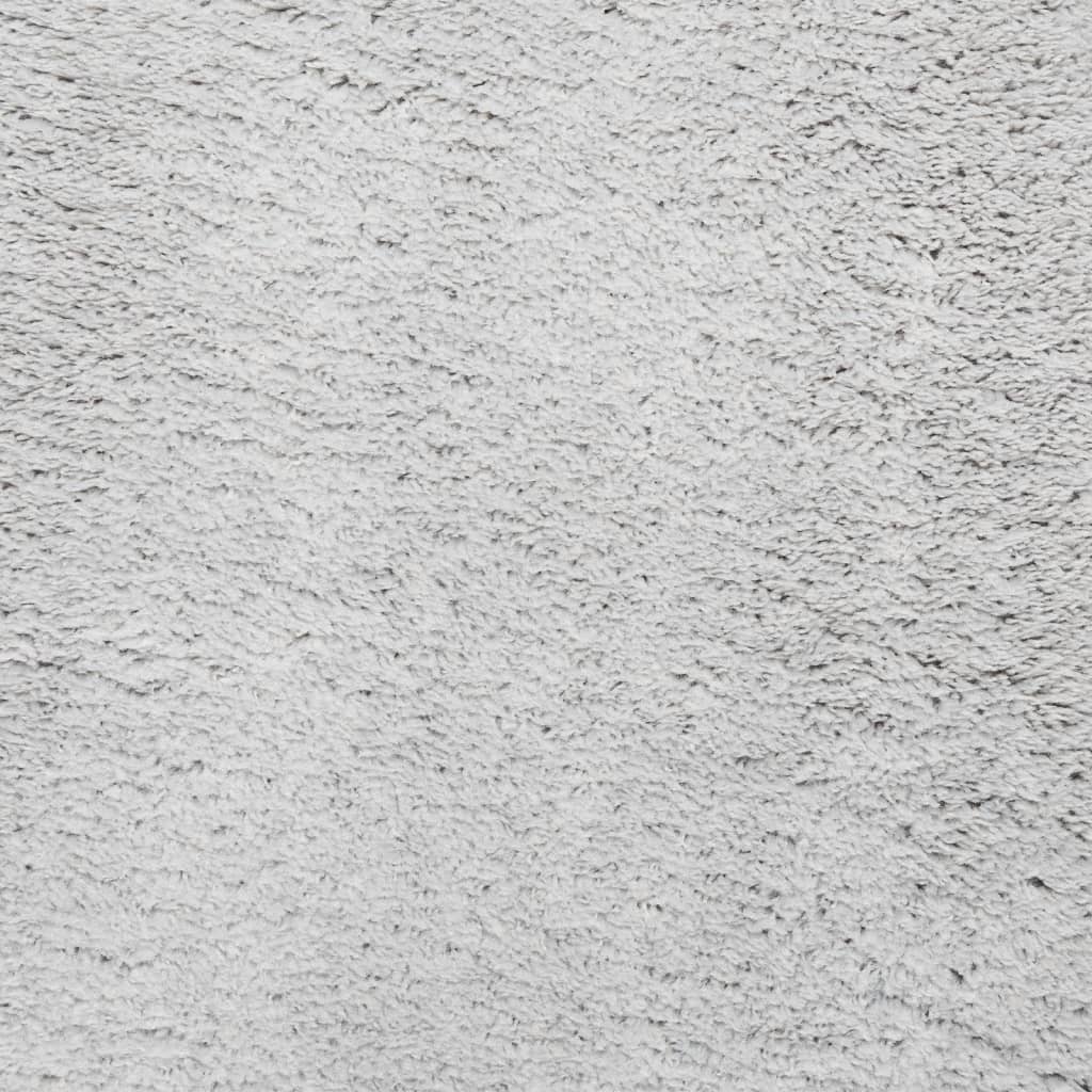 Teppich HUARTE Kurzflor Weich und Waschbar Grau Ø 160 cm