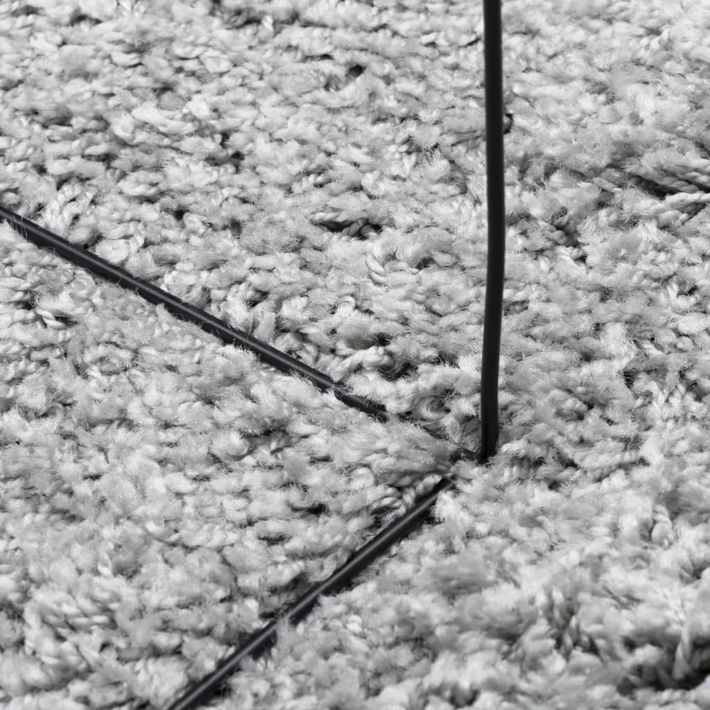 Shaggy-Teppich PAMPLONA Hochflor Modern Grau 200x280 cm