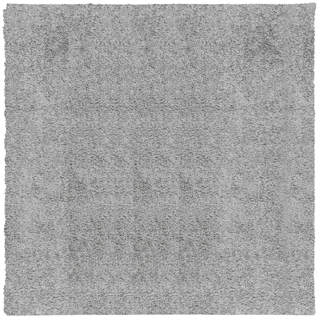Shaggy-Teppich PAMPLONA Hochflor Modern Grau 240x240 cm