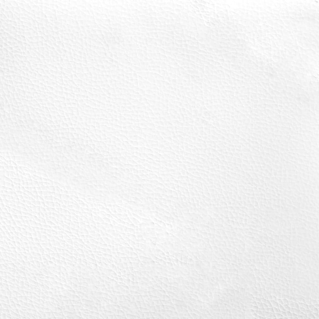 Kopfteil-Kissen Weiß 80 cm Kunstleder