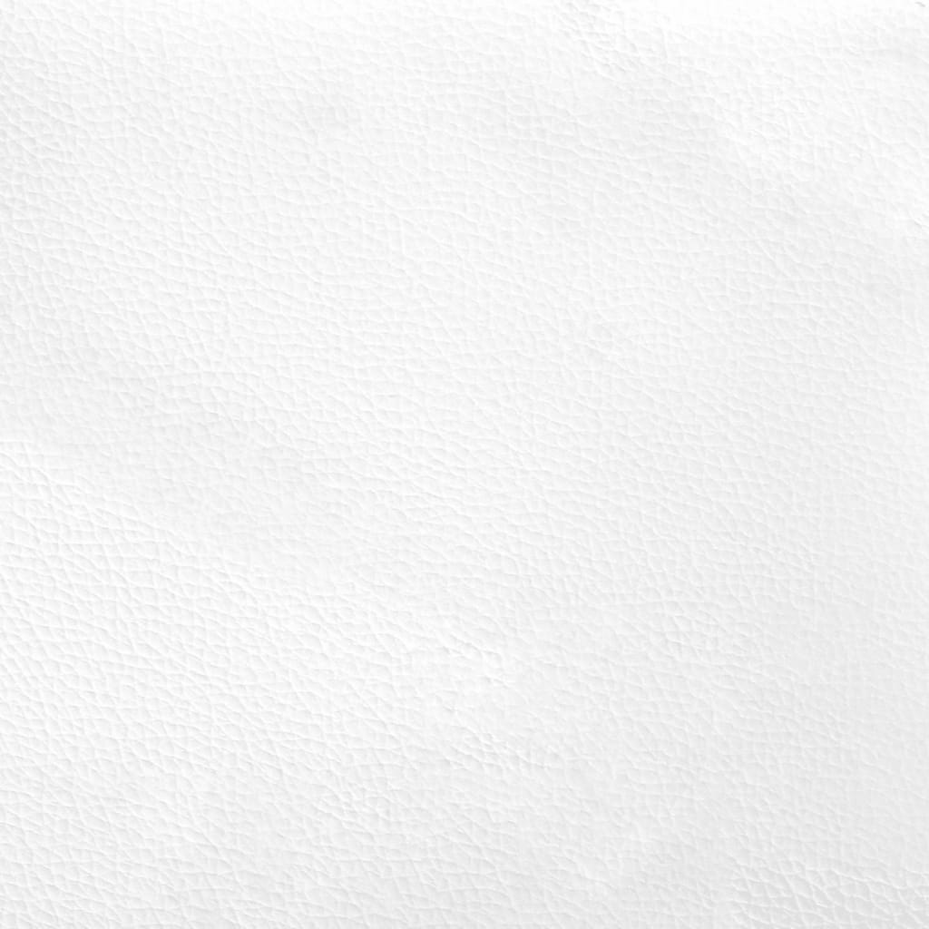 Kopfteil-Kissen Weiß 100 cm Kunstleder