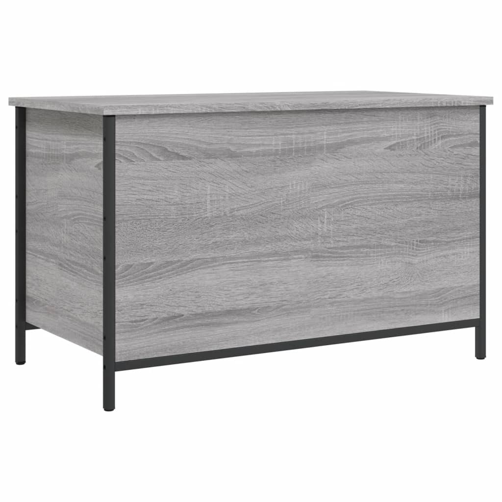 Bench with storage space Gray Sonoma 80x42.5x50 cm made of wood
