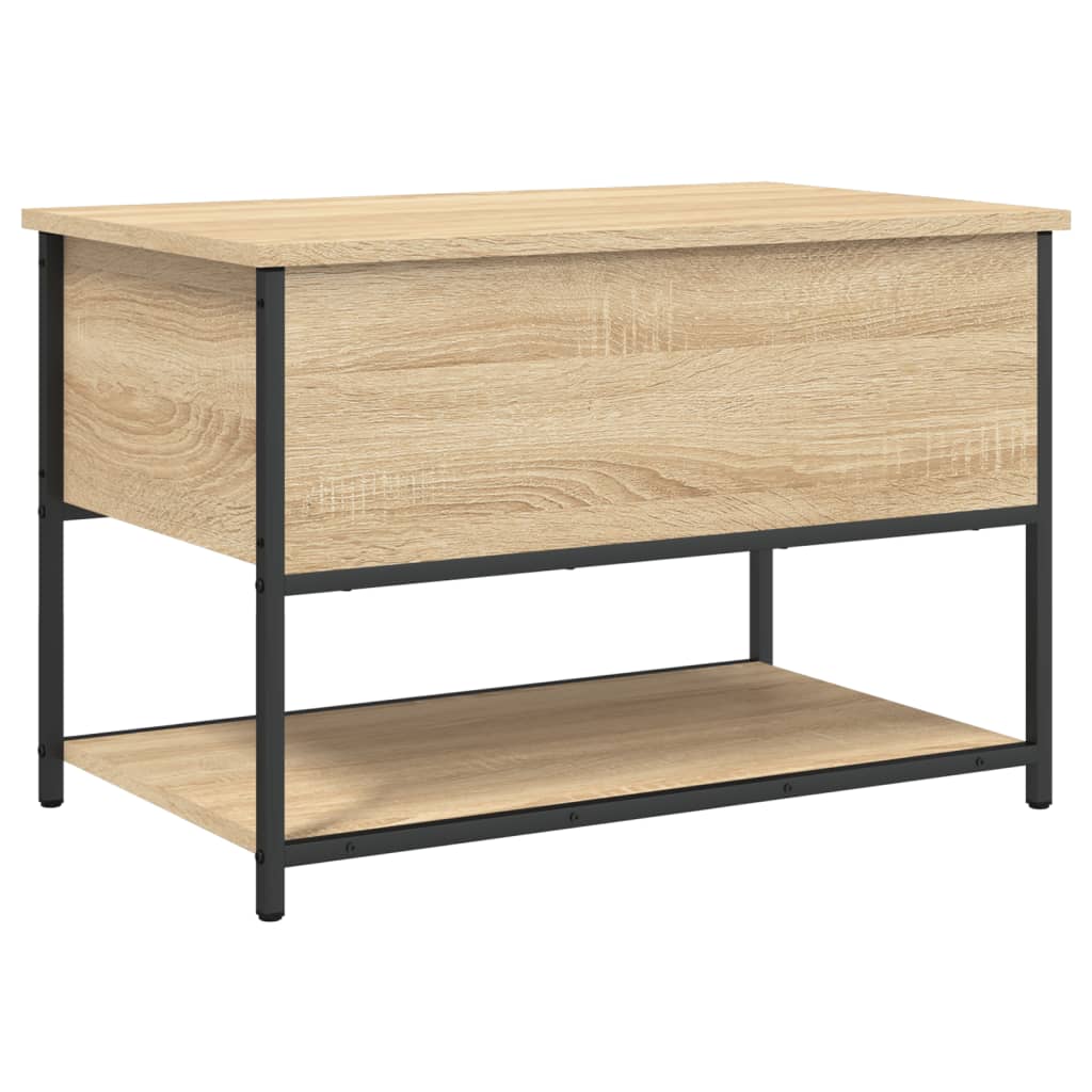 Bench with storage space Sonoma oak 70x42.5x47 cm wood material