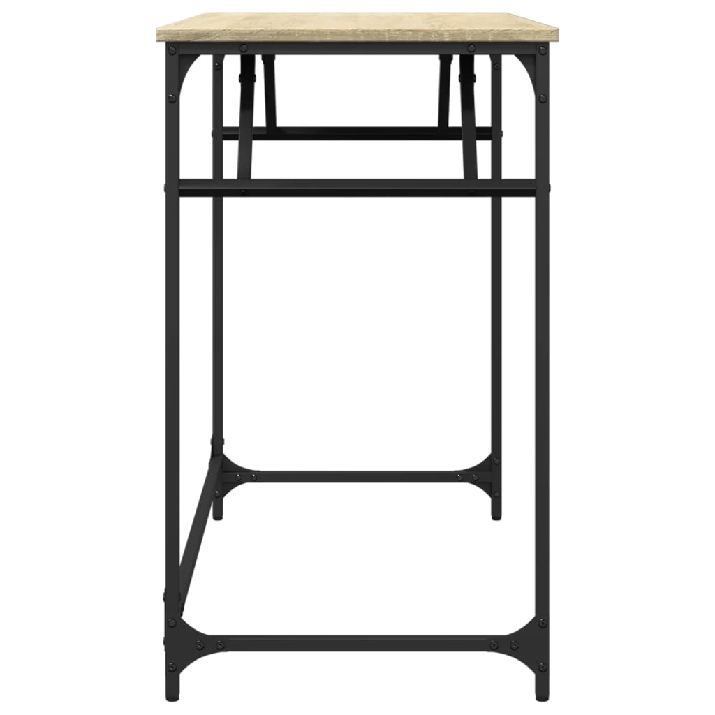 Schreibtisch Sonoma-Eiche 100x45x76 cm Holzwerkstoff und Stahl